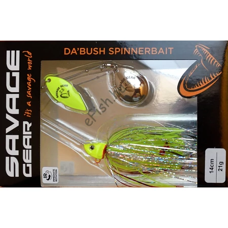 Savage Gear DA'BUSH 21g SINKING YELLOW SILVER HOLO FLAME