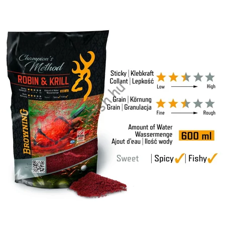 BROWNING red Champion's Method Robin & Krill 1kg