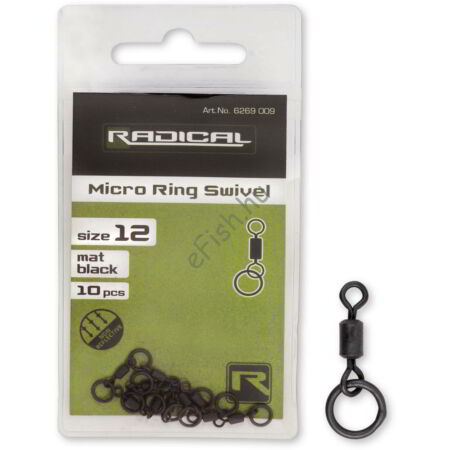 Radical Micro gyűrűs forgó mat black non reflective 10darab