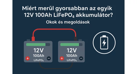 Miért merül gyorsabban az egyik LiFePO4 akkumulátor mint a másik?