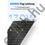 Kép 2/3 - 130W Vízálló Flexibilis szolár napelem panel 12V