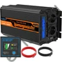Kép 1/3 - EDECOA Inverter 24V Pure Sine Wave 1500/300W tiszta szinuszhullám 2xUSB, LCD