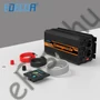 Kép 2/3 - EDECOA Inverter 24V-ról 230V-ra, 2000W/4000W módosított szinusz hullám Táv 2xUSB, LCD kijelzővel