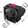 Kép 1/2 - 12V 200W fűtőventilátor páramentesítő meleg levegős leolvasztó fúvó