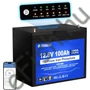 Kép 1/6 - DCHOUSE 12V 100Ah LiFePO4 Akkumulátor Bluetooth és Kijelzővel