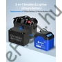 Kép 2/10 - DCHOUSE 12V 100Ah LiFePO4 Bluetooth TROLLING akku USB, DC töltőkkel