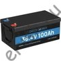 Kép 1/4 - OASES 36V 100 Ah LiFePO4 akkumulátor 100A-es BMS, 3840 Wh akkumulátor