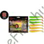 Kép 1/3 - 8cm 3x hot shad + 3x desert sunset Quantum Q-Paddler Power Packs UV Power Mix Krill 6darab